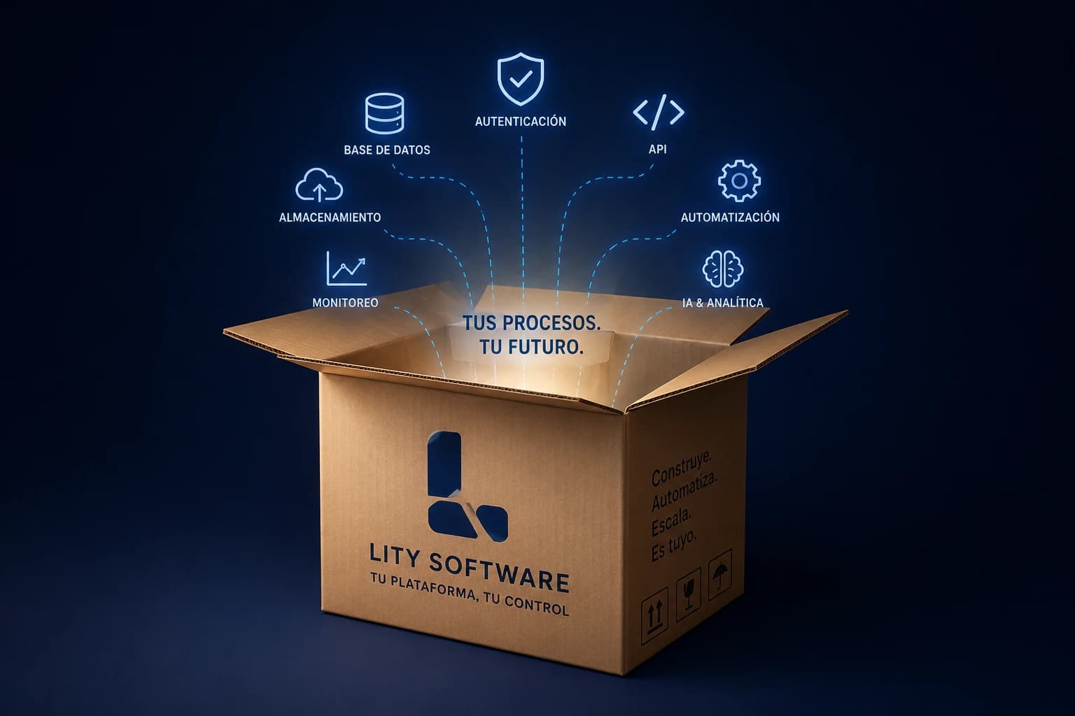 Ilustración de la base de producto de Lity Software